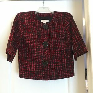 Michael Kors red&black bolero style jacket/blazer